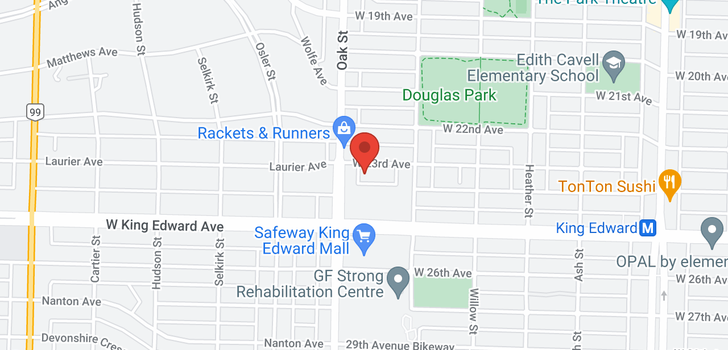 map of 972 W 23RD AVENUE